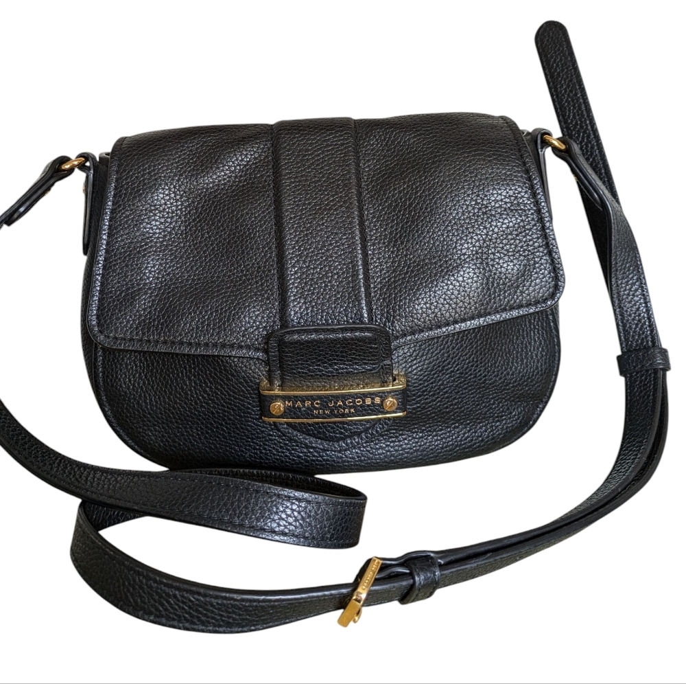 Marc Jacobs Black Leather Crossbody Bag